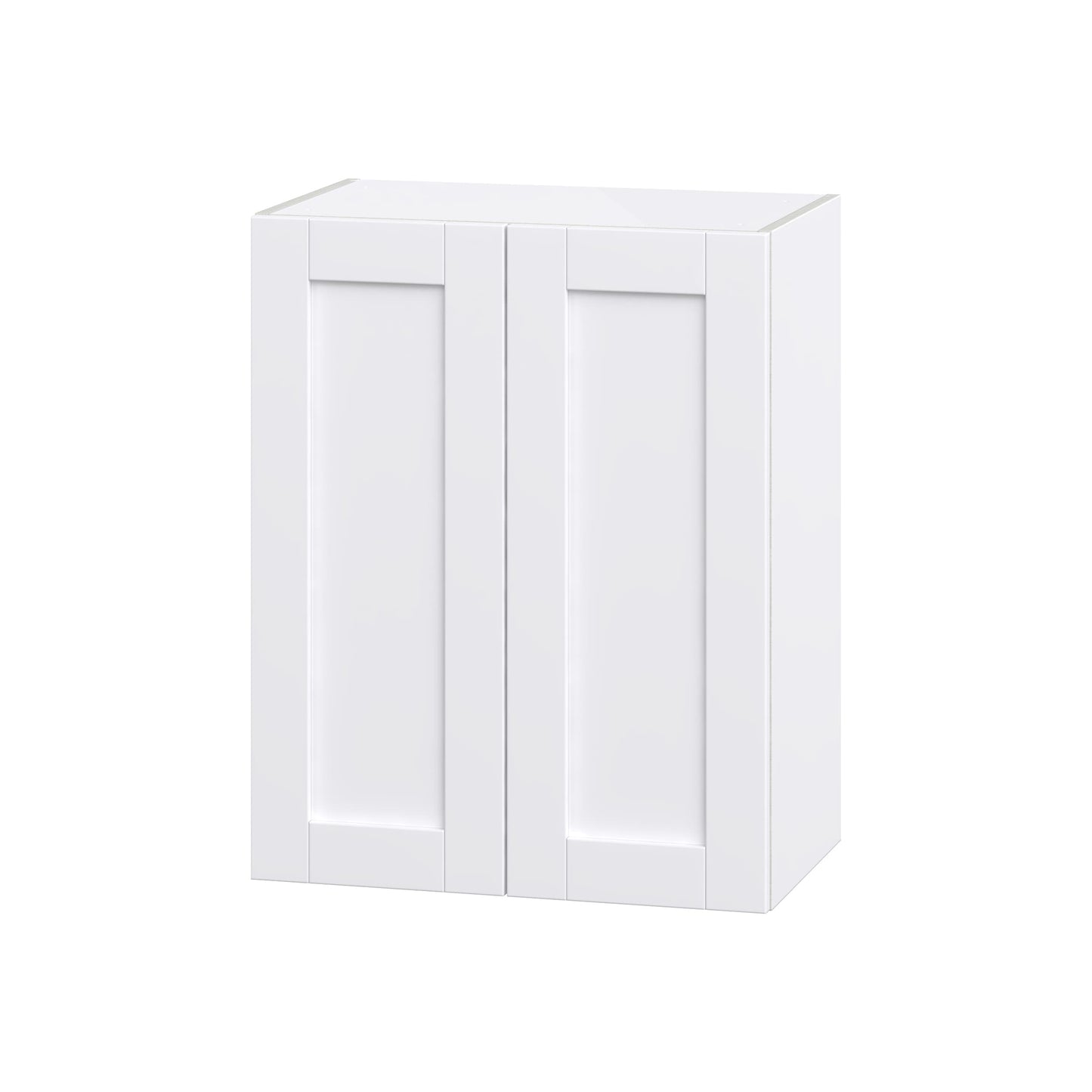 Hugo&Borg Rosemont 24-in W x 30-in H x 14-in D Glacier White Wall Fully Assembled Cabinet (Flat Panel Shaker Door Style)