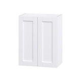 Hugo&Borg Rosemont 24-in W x 30-in H x 14-in D Glacier White Wall Fully Assembled Cabinet (Flat Panel Shaker Door Style)