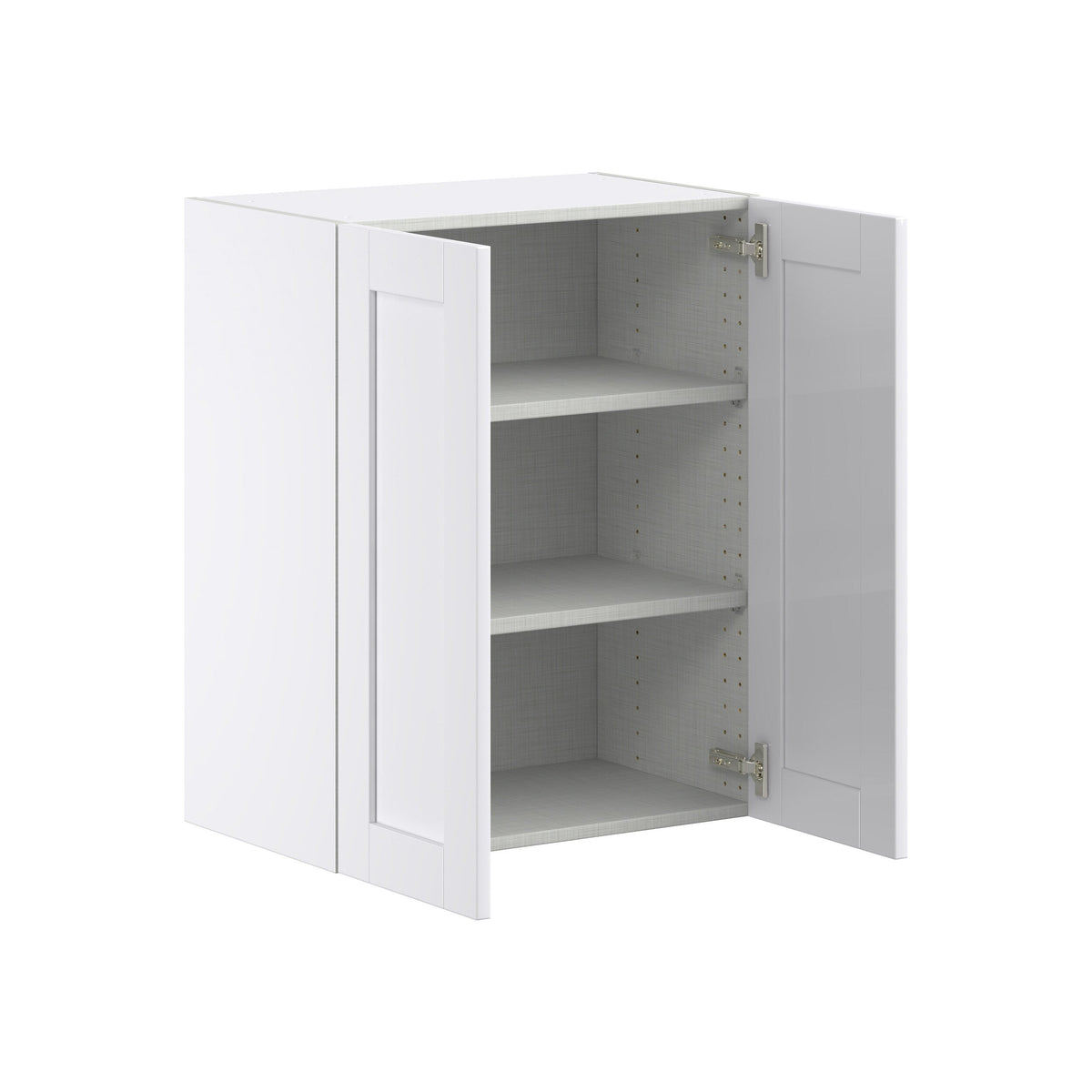 Hugo&Borg Rosemont 24-in W x 30-in H x 14-in D Glacier White Wall Fully Assembled Cabinet (Flat Panel Shaker Door Style)