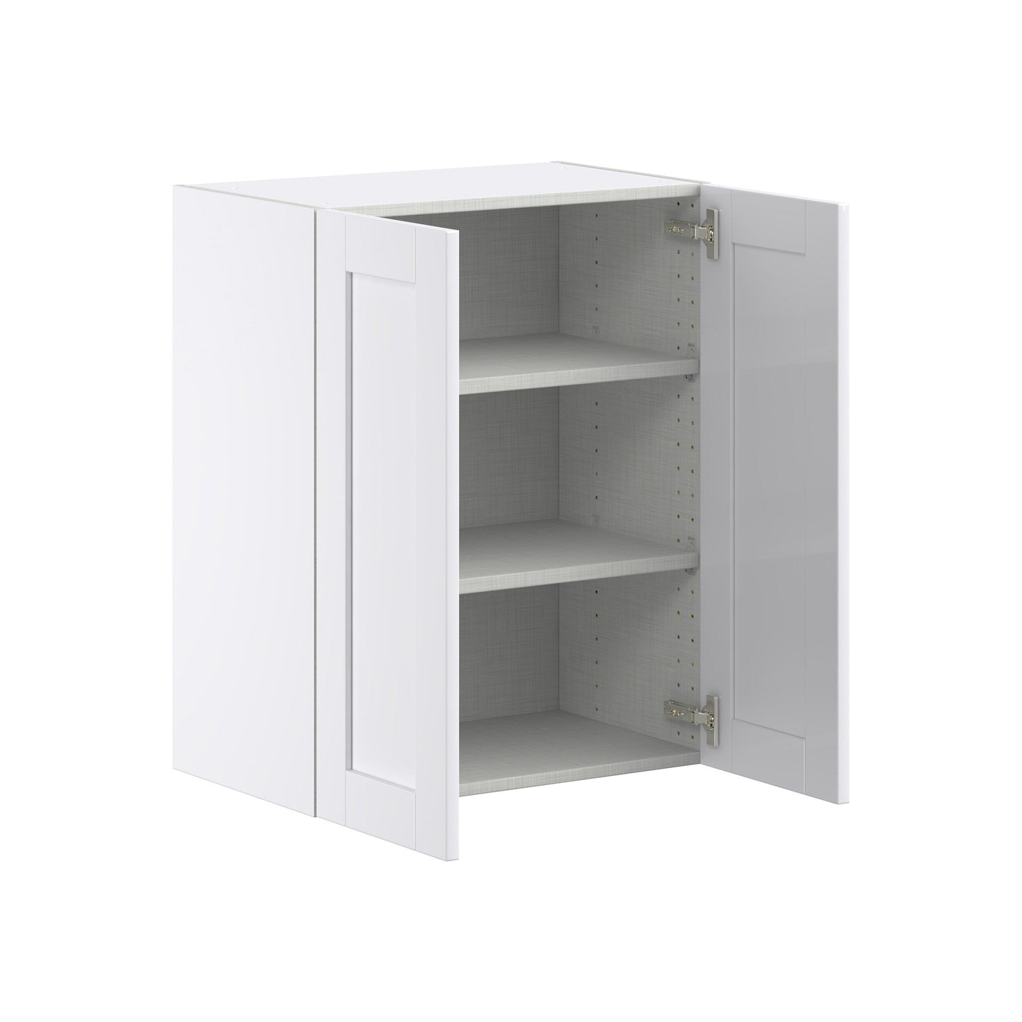 Hugo&Borg Rosemont 24-in W x 30-in H x 14-in D Glacier White Wall Fully Assembled Cabinet (Flat Panel Shaker Door Style)