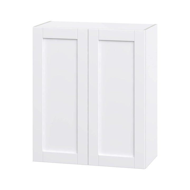 Hugo&Borg Rosemont 30-in W x 35-in H x 14-in D Glacier White Wall Fully Assembled Cabinet (Flat Panel Shaker Door Style)