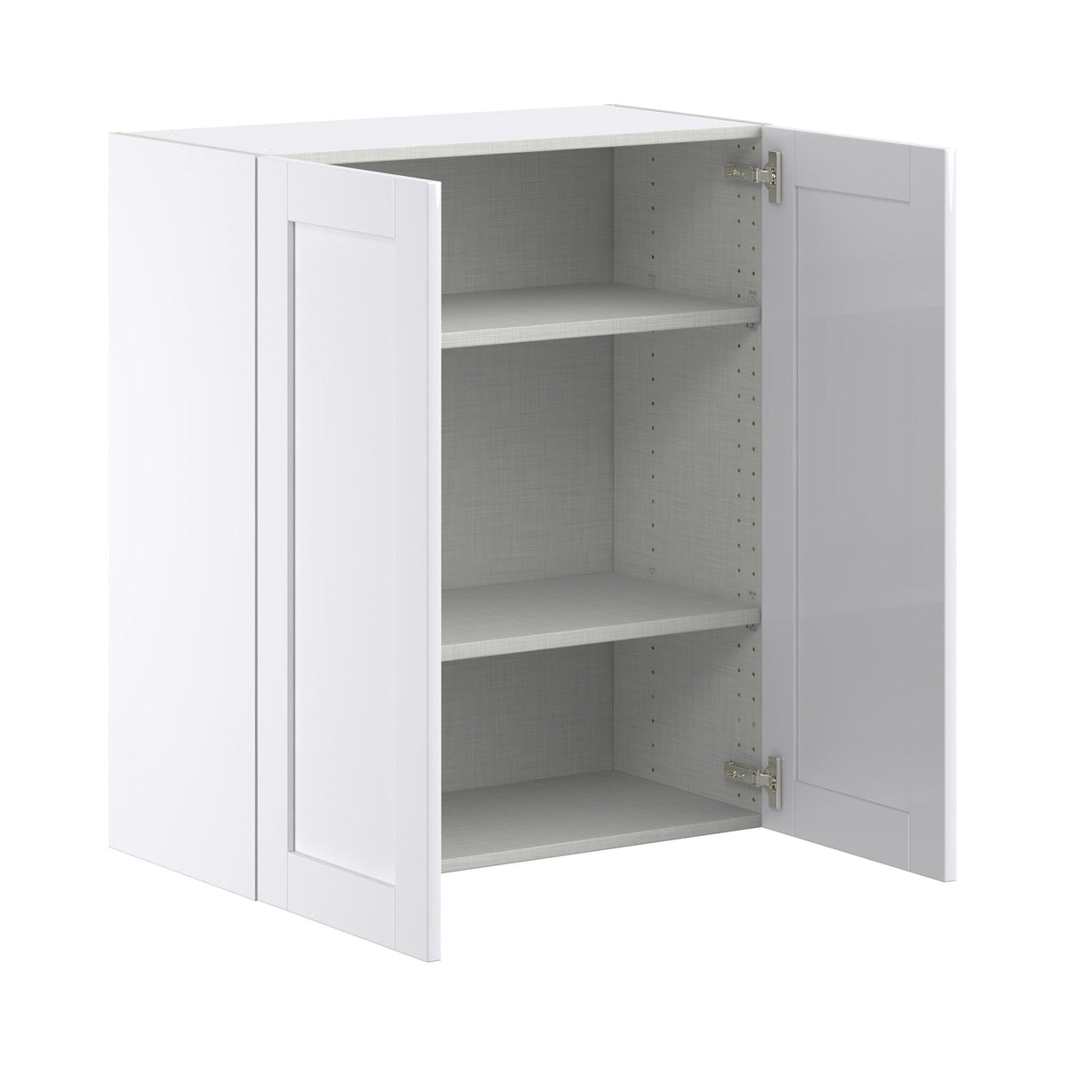 Hugo&Borg Rosemont 30-in W x 35-in H x 14-in D Glacier White Wall Fully Assembled Cabinet (Flat Panel Shaker Door Style)