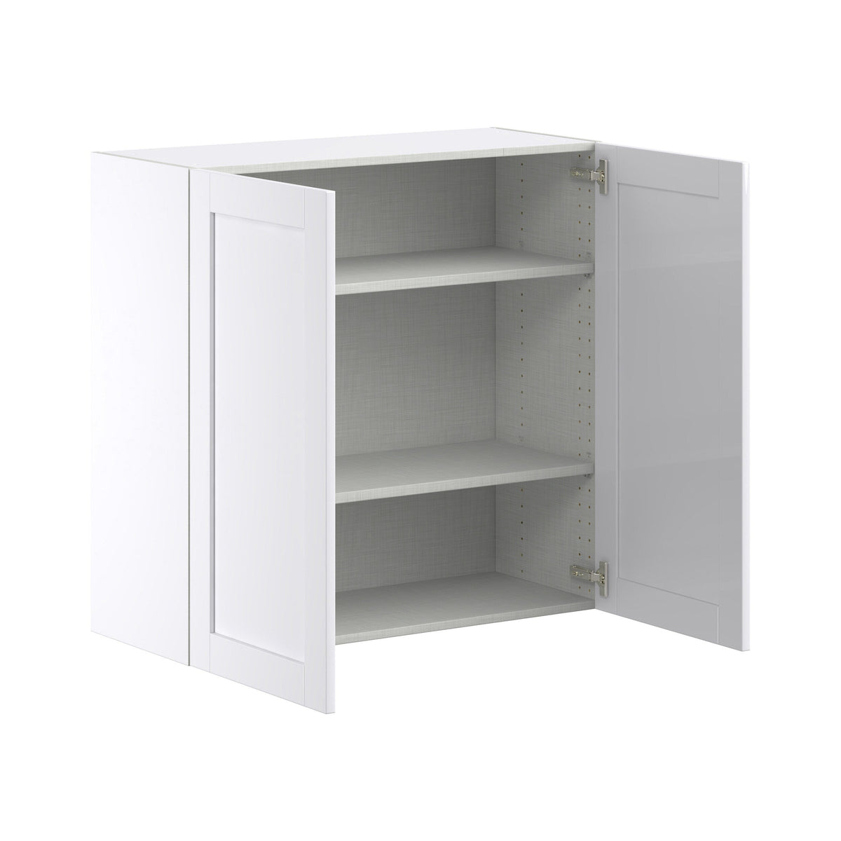 Hugo&Borg Rosemont 36-in W x 35-in H x 14-in D Glacier White Wall Fully Assembled Cabinet (Flat Panel Shaker Door Style)