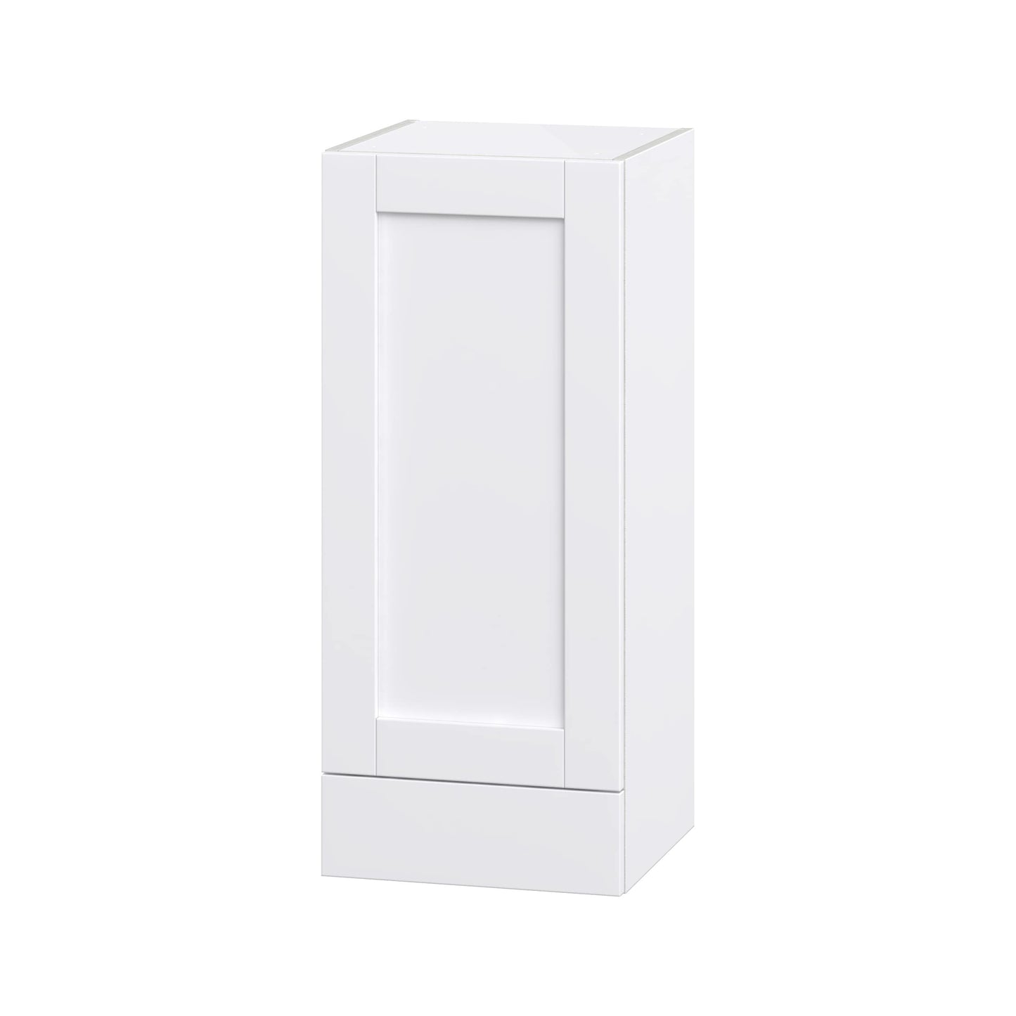 Hugo&Borg Rosemont 15-in W x 35-in H x 14-in D Glacier White 1-Drawer Wall Fully Assembled Cabinet (Flat Panel Shaker Style)