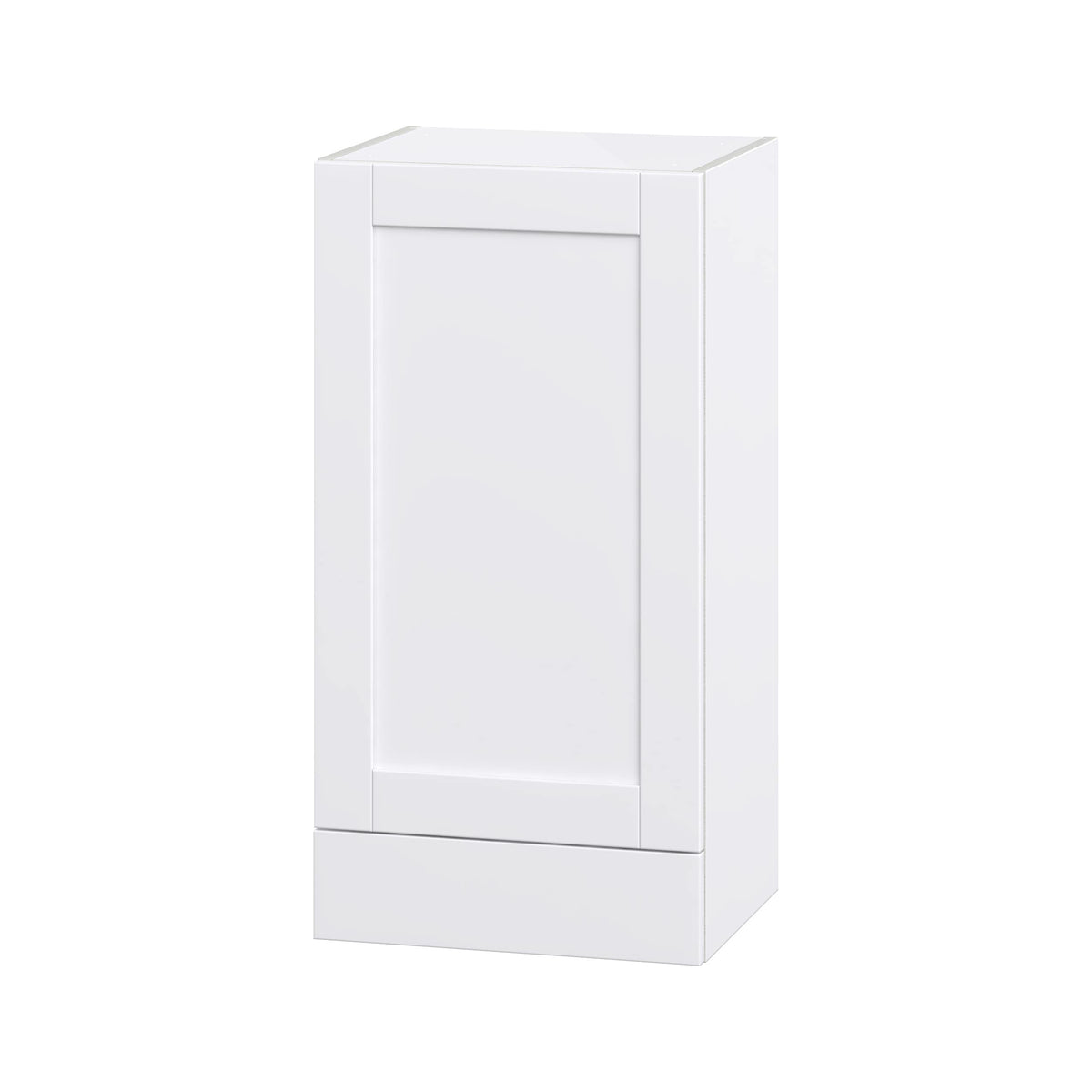 Hugo&Borg Rosemont 18-in W x 35-in H x 14-in D Glacier White 1-Drawer Wall Fully Assembled Cabinet (Flat Panel Shaker Style)