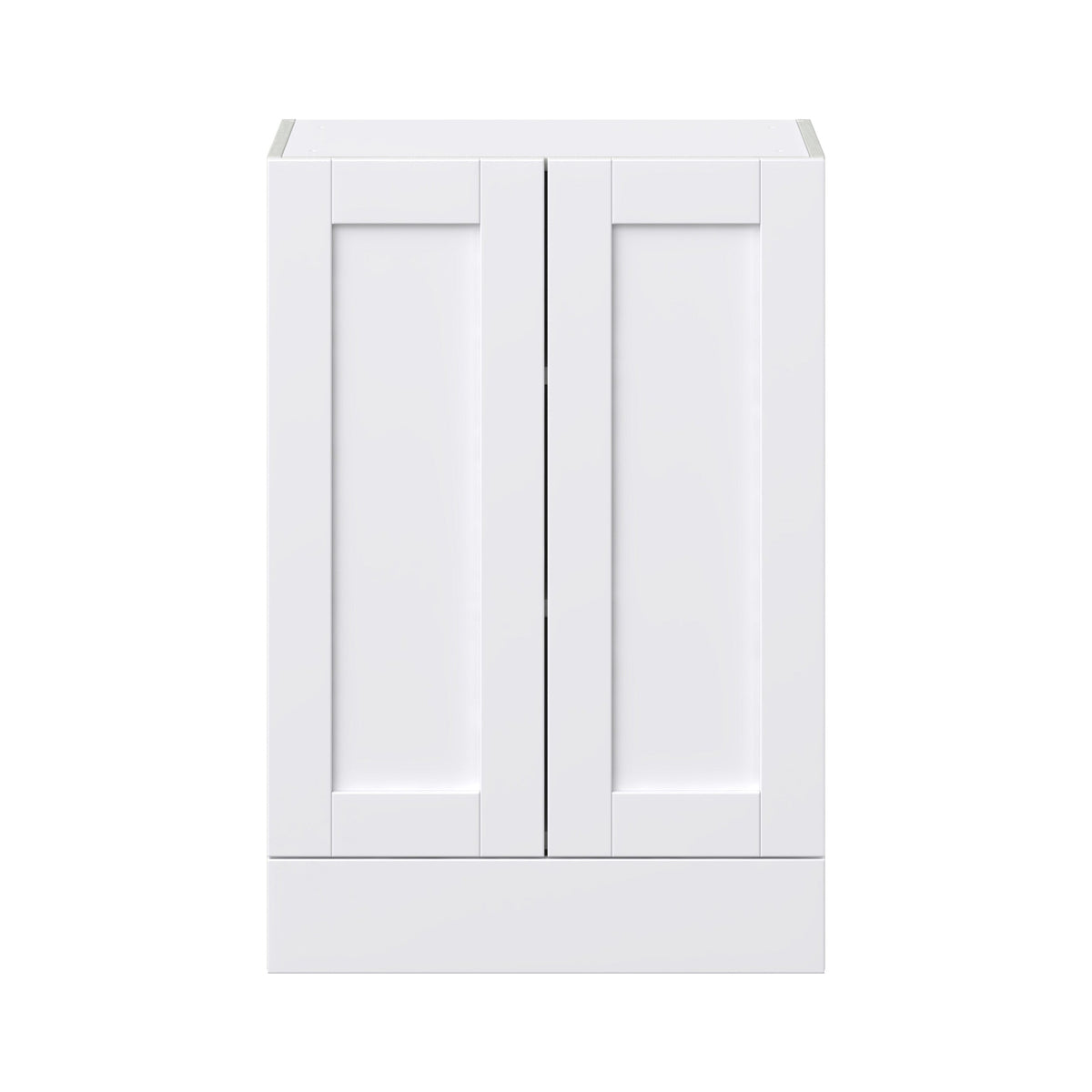 Hugo&Borg Rosemont 24-in W x 35-in H x 14-in D Glacier White 1-Drawer Wall Fully Assembled Cabinet (Flat Panel Shaker Style)