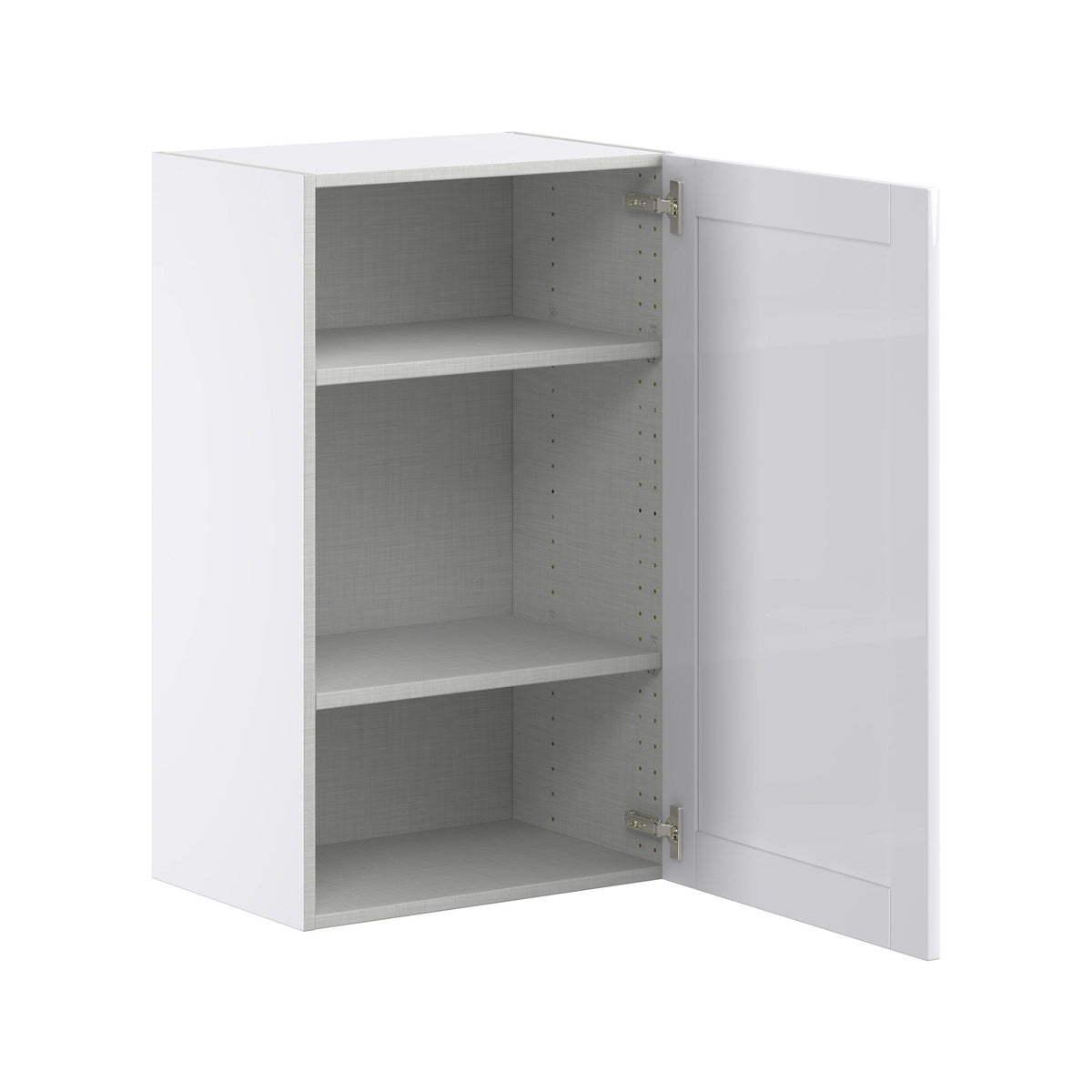 Hugo&Borg Rosemont 21-in W x 35-in H x 14-in D Glacier White Wall Fully Assembled Cabinet (Flat Panel Shaker Door Style)