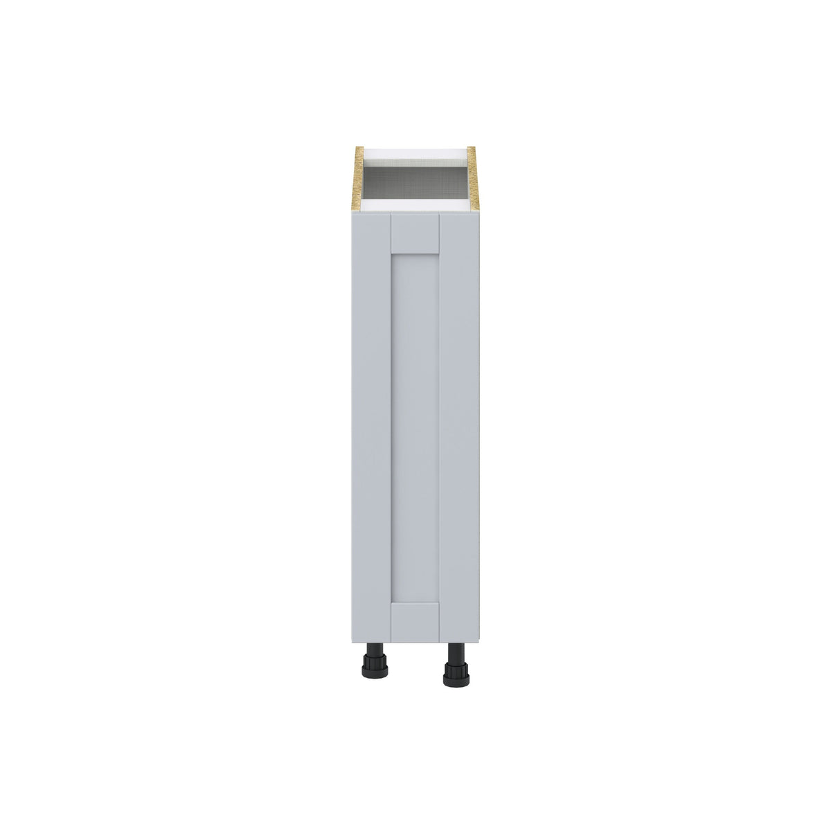 Hugo&Borg Charlesberg 9-in W x 34.5-in H x 24-in D Gray Base Fully Assembled Cabinet (Flat Panel Shaker Door Style)