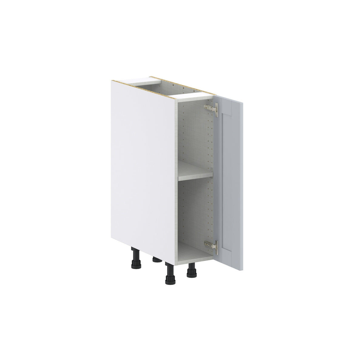 Hugo&Borg Charlesberg 9-in W x 34.5-in H x 24-in D Gray Base Fully Assembled Cabinet (Flat Panel Shaker Door Style)