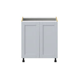 Hugo&Borg Charlesberg 30-in W x 34.5-in H x 24-in D Gray 3-Drawers Base Fully Assembled Cabinet (Flat Panel Shaker Style)