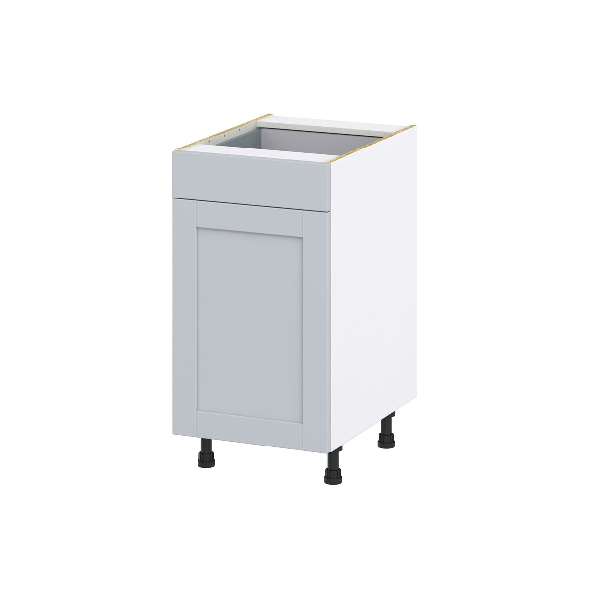 Hugo&Borg Charlesberg 18-in W x 34.5-in H x 24-in D Gray 1-Drawer Base Fully Assembled Cabinet (Flat Panel Shaker Style)