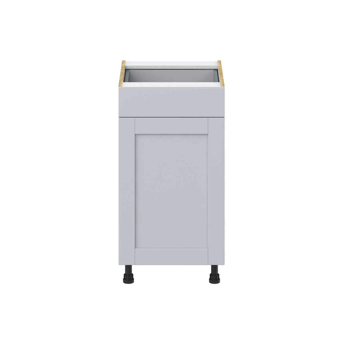 Hugo&Borg Charlesberg 18-in W x 34.5-in H x 24-in D Gray 1-Drawer Base Fully Assembled Cabinet (Flat Panel Shaker Style)