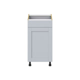 Hugo&Borg Charlesberg 18-in W x 34.5-in H x 24-in D Gray 1-Drawer Base Fully Assembled Cabinet (Flat Panel Shaker Style)
