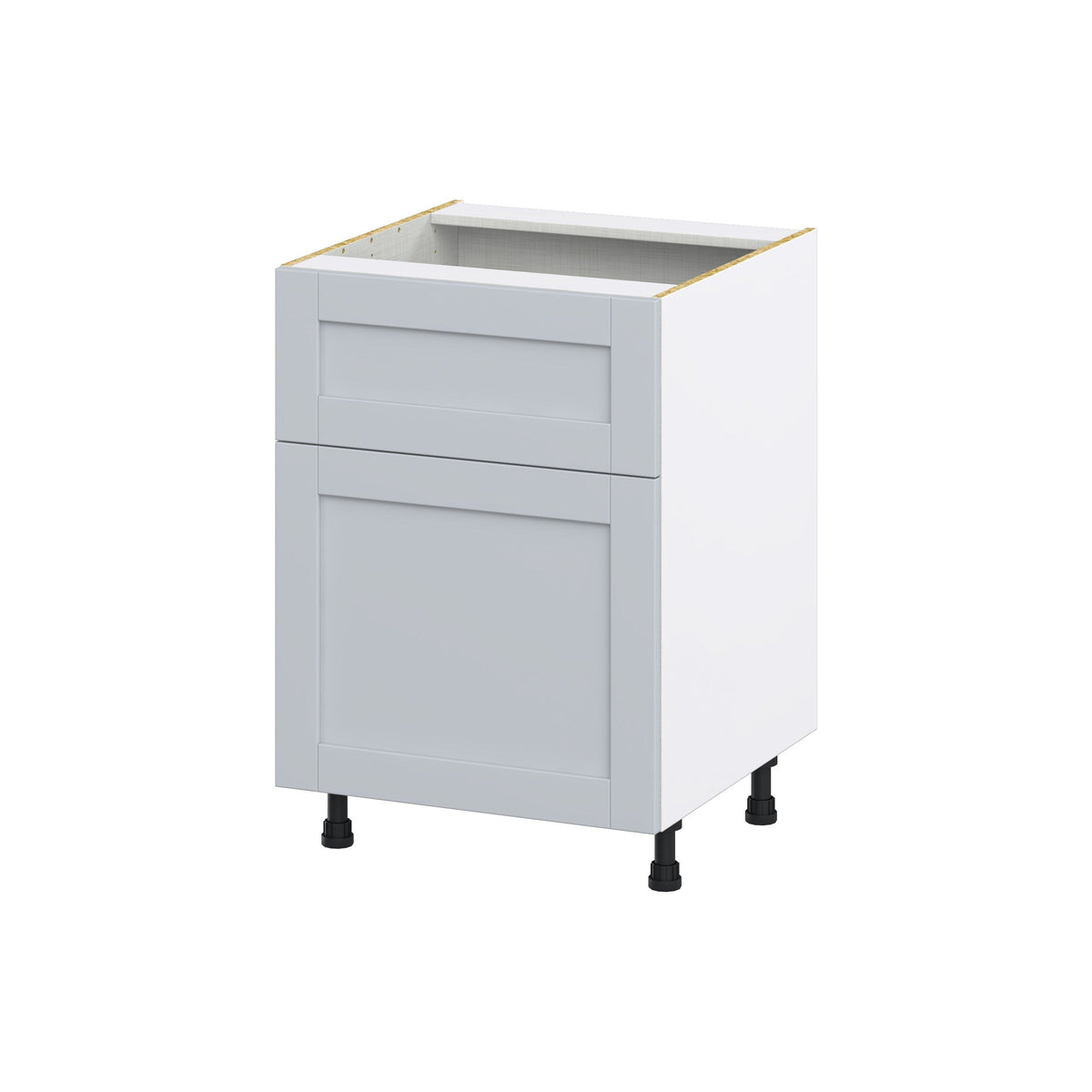 Hugo&Borg Charlesberg 24-in W x 34.5-in H x 24-in D Gray 1-Drawer Base Fully Assembled Cabinet (Flat Panel Shaker Style)