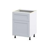 Hugo&Borg Charlesberg 24-in W x 34.5-in H x 24-in D Gray 1-Drawer Base Fully Assembled Cabinet (Flat Panel Shaker Style)