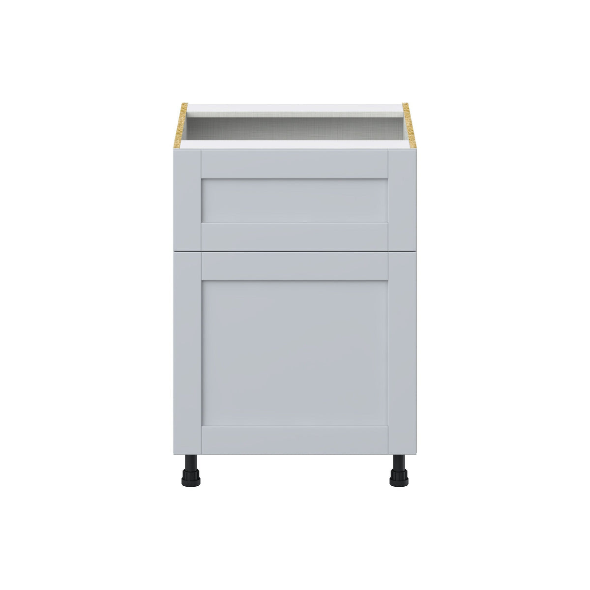 Hugo&Borg Charlesberg 24-in W x 34.5-in H x 24-in D Gray 1-Drawer Base Fully Assembled Cabinet (Flat Panel Shaker Style)