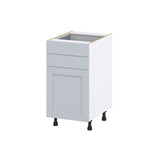 Hugo&Borg Charlesberg 18-in W x 34.5-in H x 24-in D Gray 2-Drawers Base Fully Assembled Cabinet (Flat Panel Shaker Style)