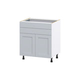 Hugo&Borg Charlesberg 30-in W x 34.5-in H x 24-in D Gray 2-Drawers Base Fully Assembled Cabinet (Flat Panel Shaker Style)