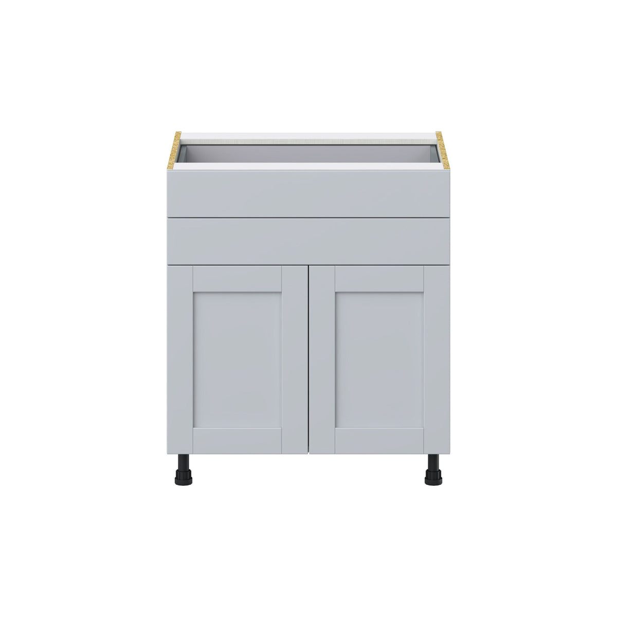 Hugo&Borg Charlesberg 30-in W x 34.5-in H x 24-in D Gray 2-Drawers Base Fully Assembled Cabinet (Flat Panel Shaker Style)