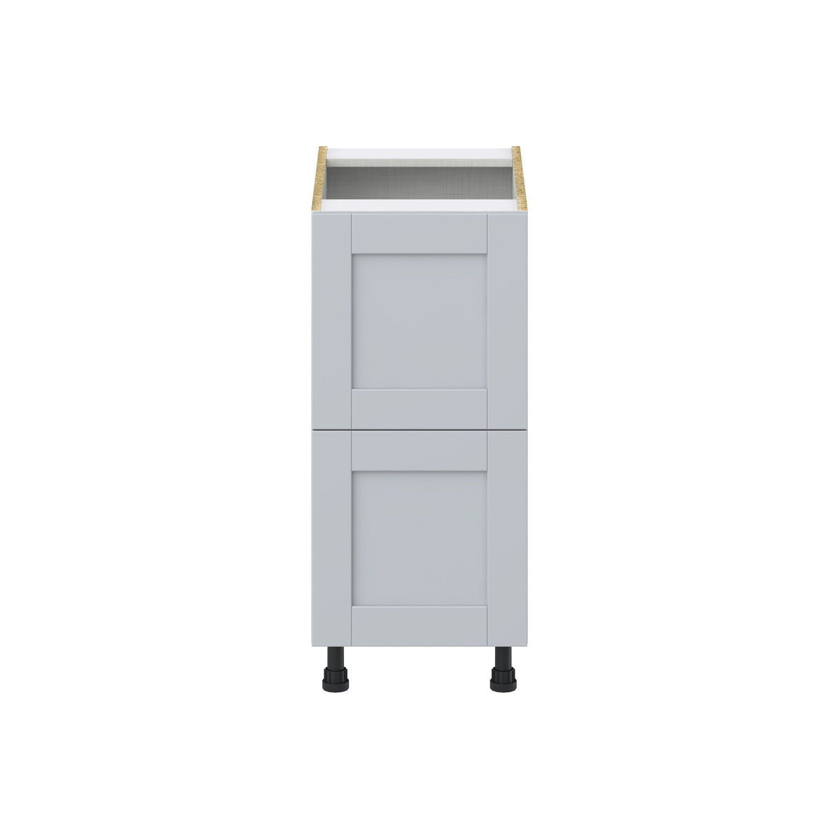 Hugo&Borg Charlesberg 15-in W x 34.5-in H x 25-in D Gray 2-Drawer Base Fully Assembled Cabinet