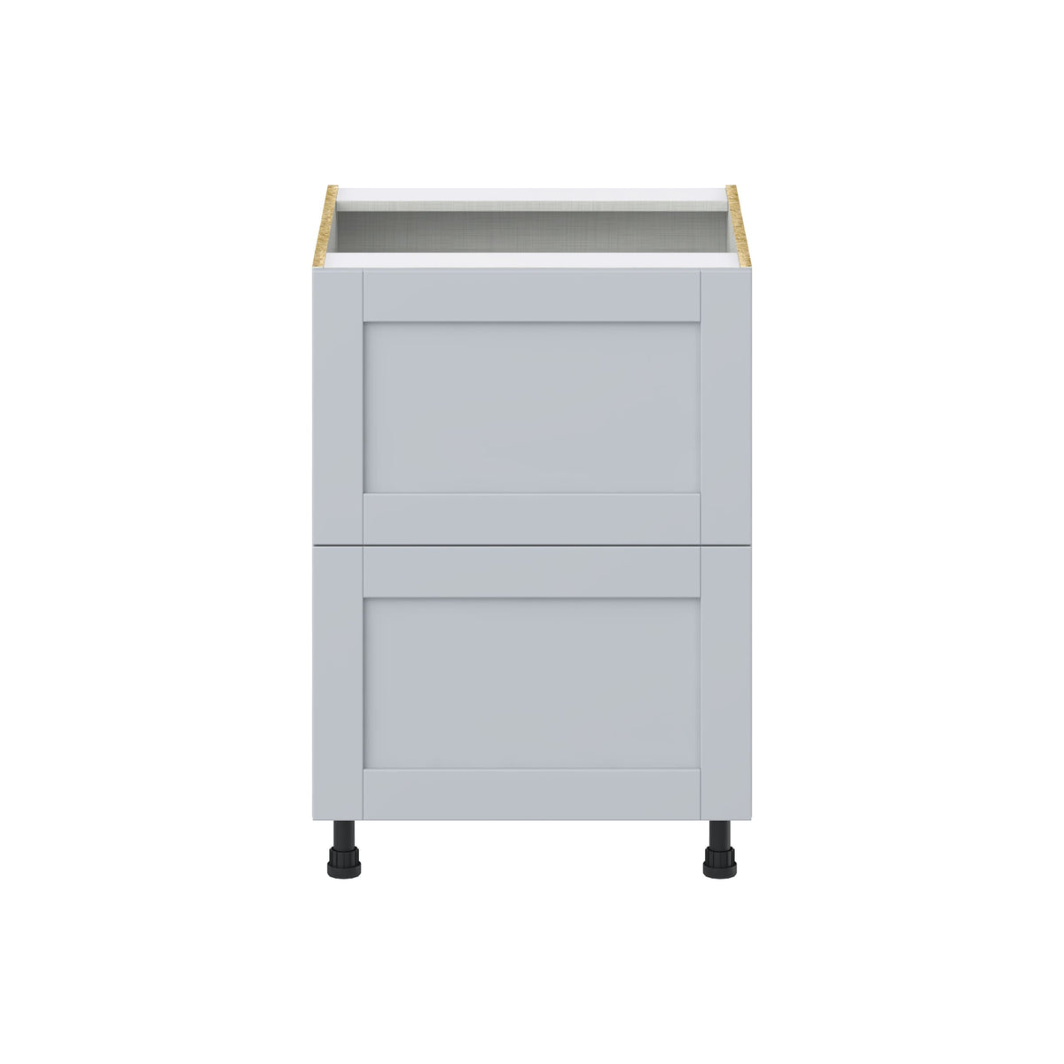 Hugo&Borg Charlesberg 24-in W x 34.5-in H x 25-in D Gray 2-Drawer Base Fully Assembled Cabinet