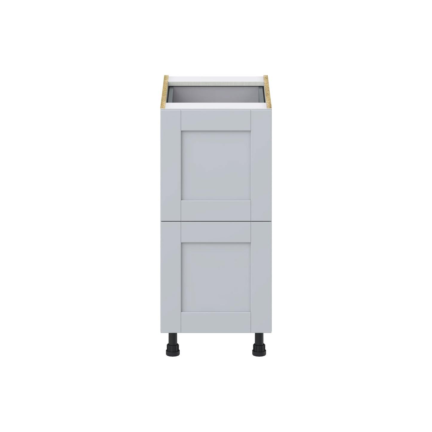 Hugo&Borg Charlesberg 15-in W x 34.5-in H x 24-in D Gray 2-Drawer Base Fully Assembled Cabinet