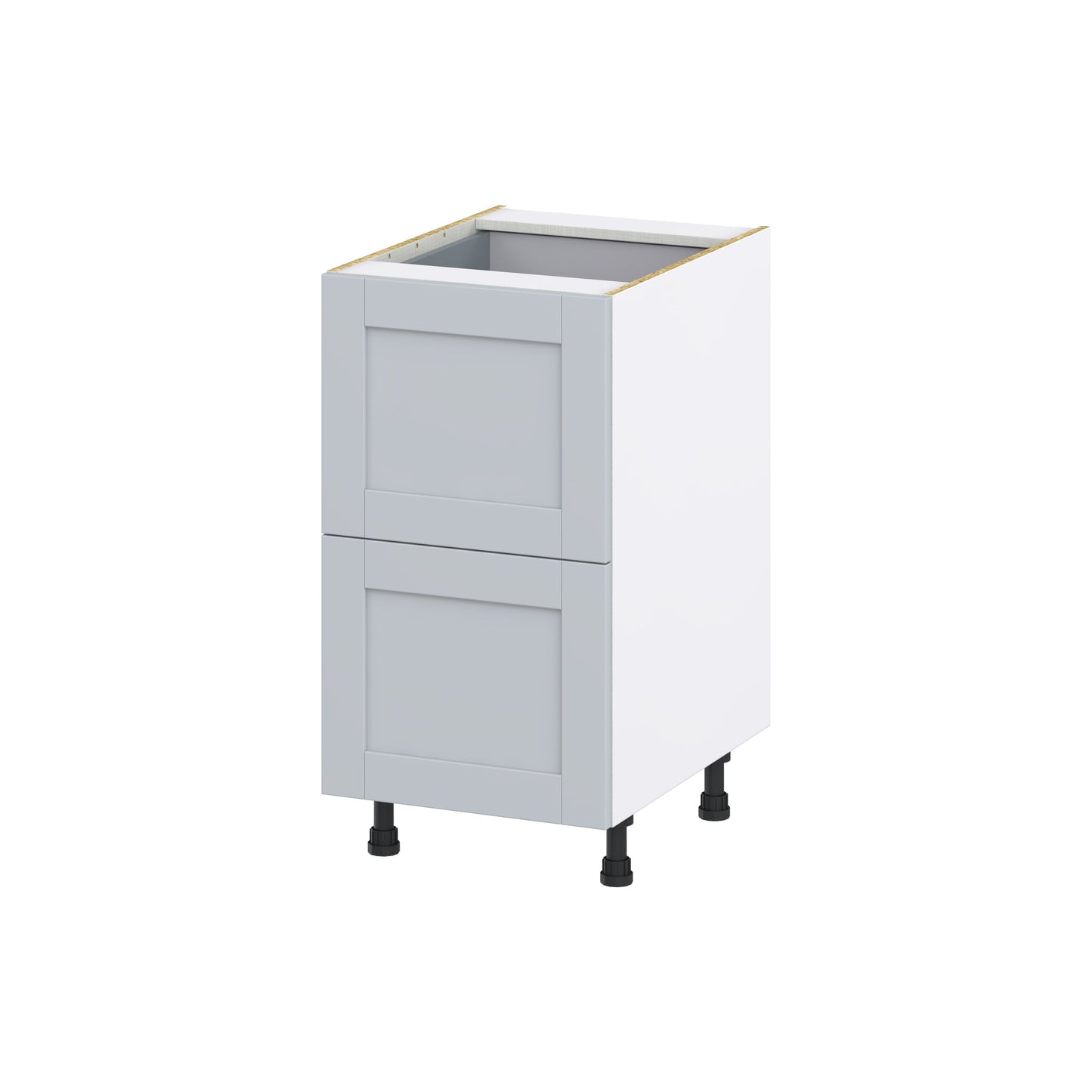 Hugo&Borg Charlesberg 18-in W x 34.5-in H x 24-in D Gray 2-Drawer Base Fully Assembled Cabinet