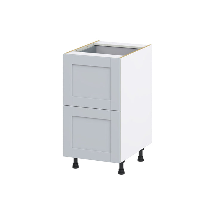 Hugo&Borg Charlesberg 18-in W x 34.5-in H x 24-in D Gray 2-Drawer Base Fully Assembled Cabinet