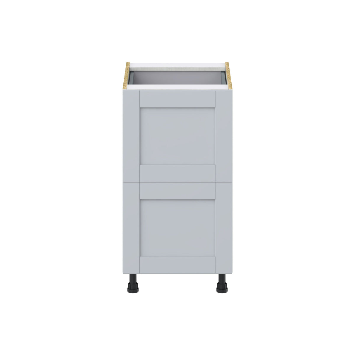 Hugo&Borg Charlesberg 18-in W x 34.5-in H x 24-in D Gray 2-Drawer Base Fully Assembled Cabinet