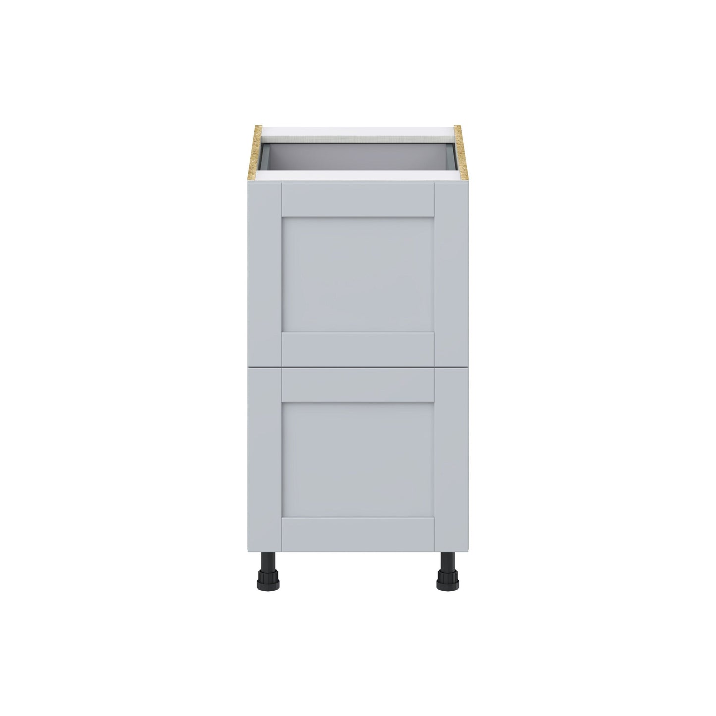 Hugo&Borg Charlesberg 18-in W x 34.5-in H x 24-in D Gray 2-Drawer Base Fully Assembled Cabinet