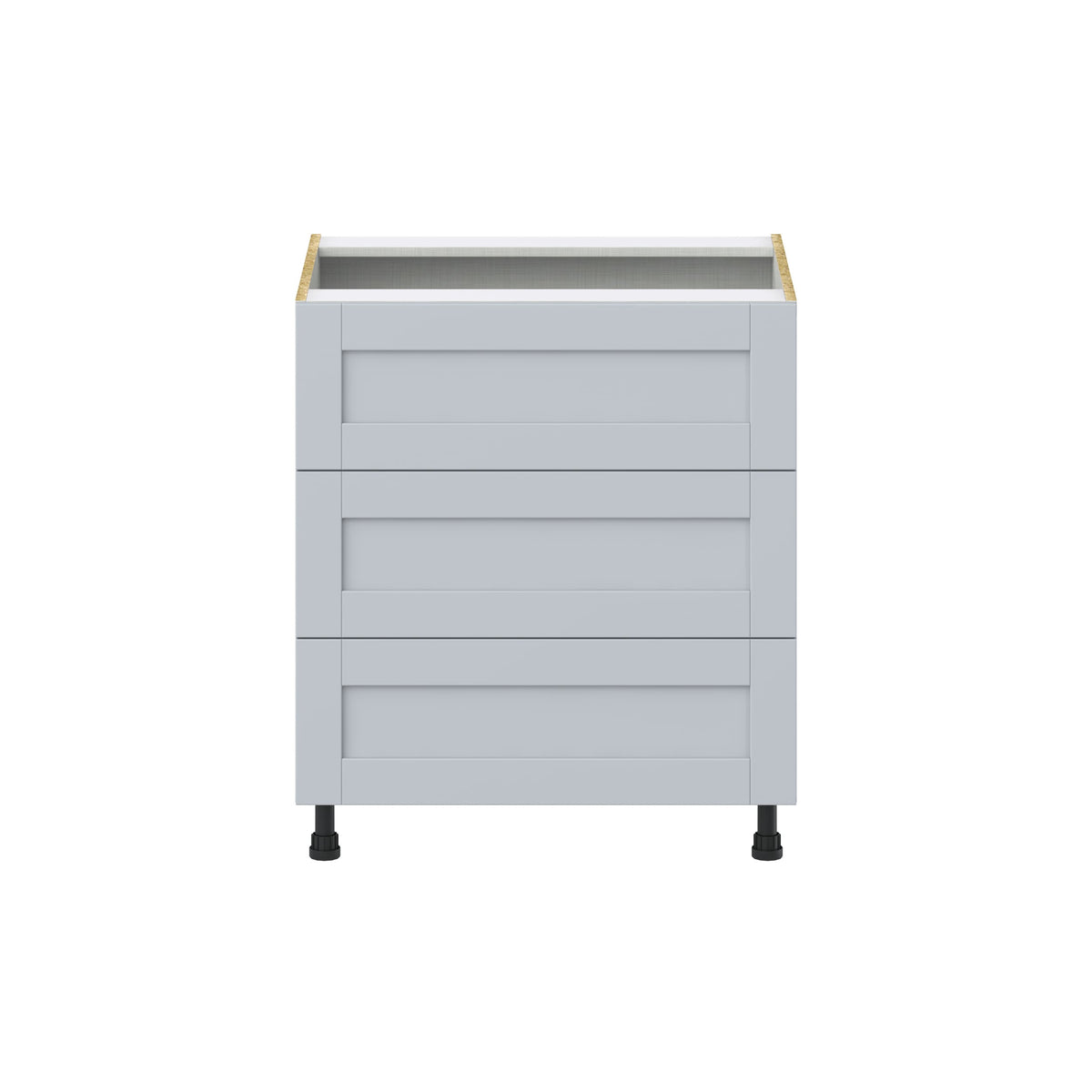 Hugo&Borg Charlesberg 30-in W x 34.5-in H x 24-in D Gray 3-Drawer Base Fully Assembled Cabinet