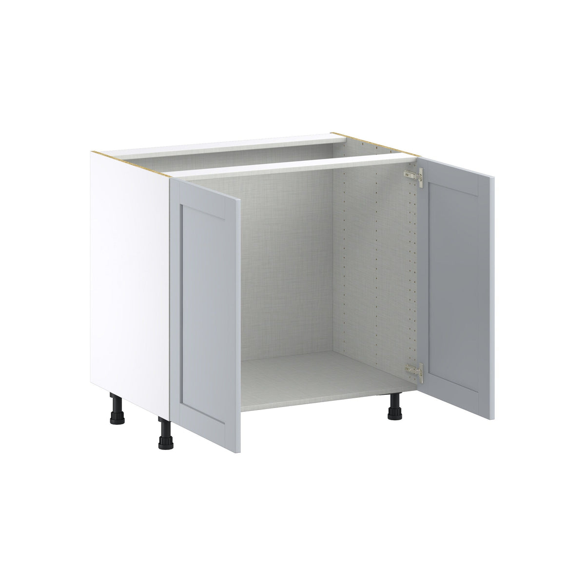 Hugo&Borg Charlesberg 36-in W x 34.5-in H x 24-in D Gray Sink Base Fully Assembled Cabinet (Flat Panel Shaker Style)