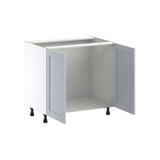 Hugo&Borg Charlesberg 36-in W x 34.5-in H x 24-in D Gray Sink Base Fully Assembled Cabinet (Flat Panel Shaker Style)