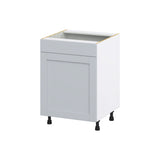 Hugo&Borg Charlesberg 24-in W x 34.5-in H x 24-in D Gray Sink Base Fully Assembled Cabinet (Flat Panel Shaker Style)