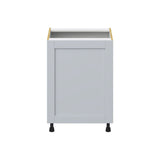 Hugo&Borg Charlesberg 24-in W x 34.5-in H x 24-in D Gray Sink Base Fully Assembled Cabinet (Flat Panel Shaker Style)