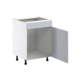 Hugo&Borg Charlesberg 24-in W x 34.5-in H x 24-in D Gray Sink Base Fully Assembled Cabinet (Flat Panel Shaker Style)