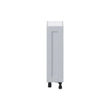 Hugo&Borg Charlesberg 9-in W x 34.5-in H x 14-in D Gray Base Fully Assembled Cabinet (Flat Panel Shaker Door Style)
