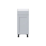 Hugo&Borg Charlesberg 15-in W x 34.5-in H x 14-in D Gray 1-Drawer Base Fully Assembled Cabinet (Flat Panel Shaker Style)