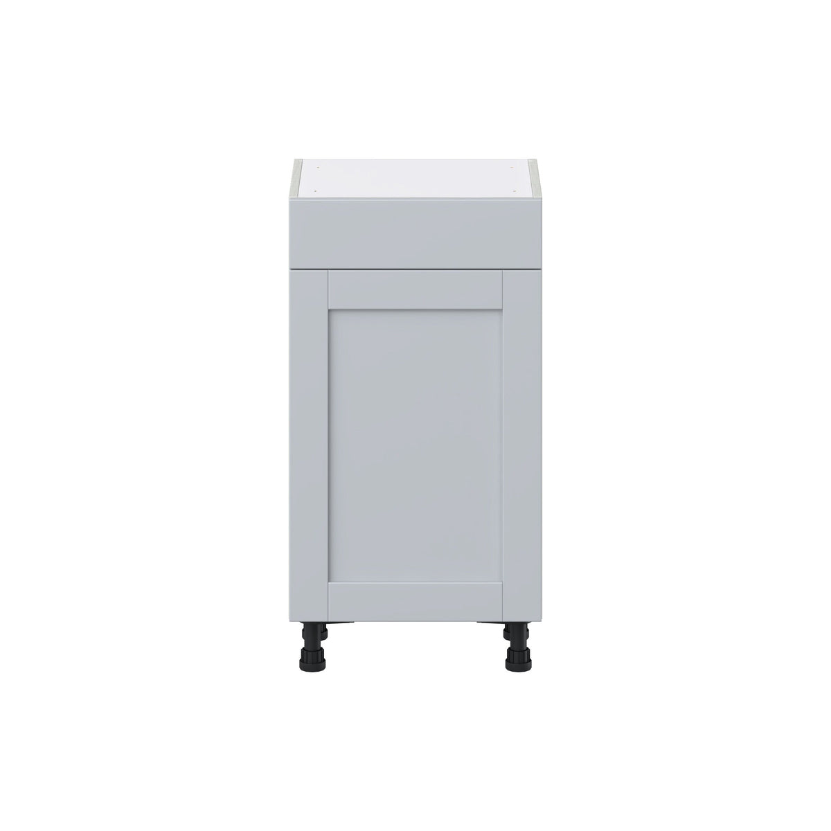Hugo&Borg Charlesberg 18-in W x 34.5-in H x 14-in D Gray 1-Drawer Base Fully Assembled Cabinet (Flat Panel Shaker Style)