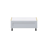 Hugo&Borg Charlesberg 36-in W x 14.5-in H x 24-in D Gray 1-Drawer Base Fully Assembled Cabinet