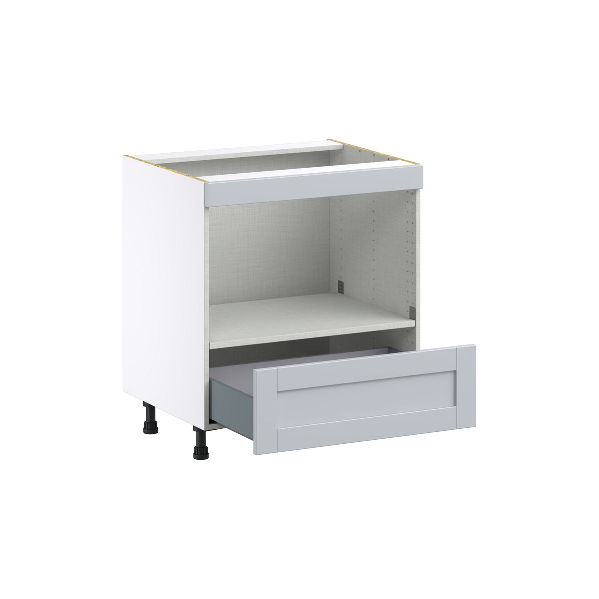 Hugo&Borg Charlesberg 30-in W x 34.5-in H x 24-in D Gray 1-Drawer Base Fully Assembled Cabinet