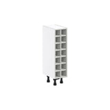 Hugo&Borg 14-Bottle Light Gray Mdf Wall-mounted Wine Cabinet