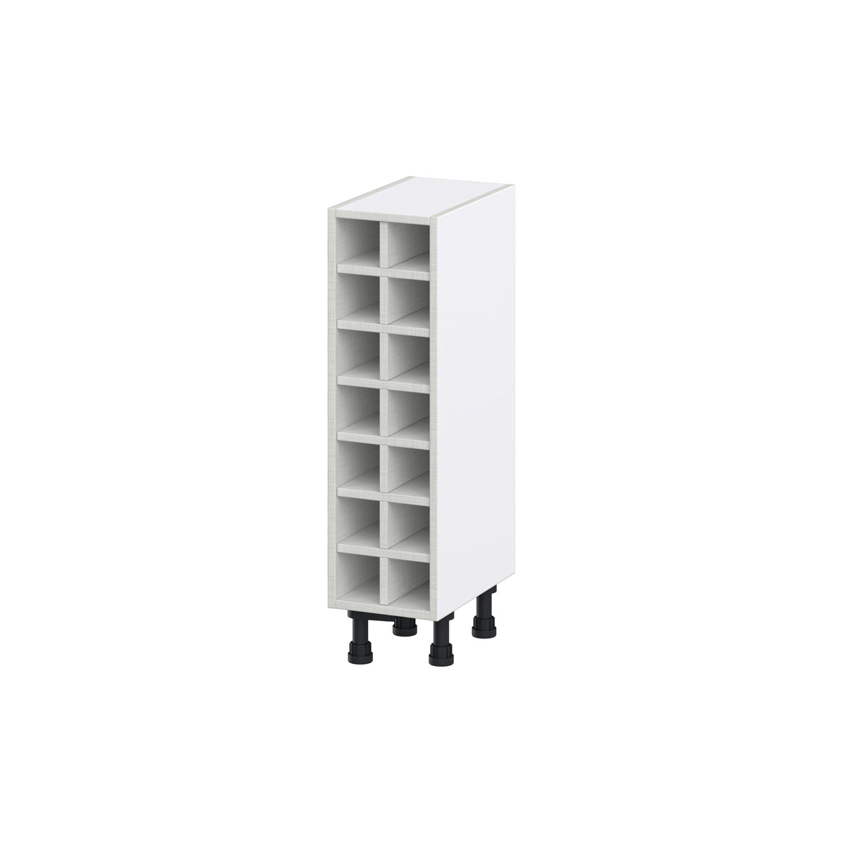Hugo&Borg 14-Bottle Light Gray Mdf Wall-mounted Wine Cabinet