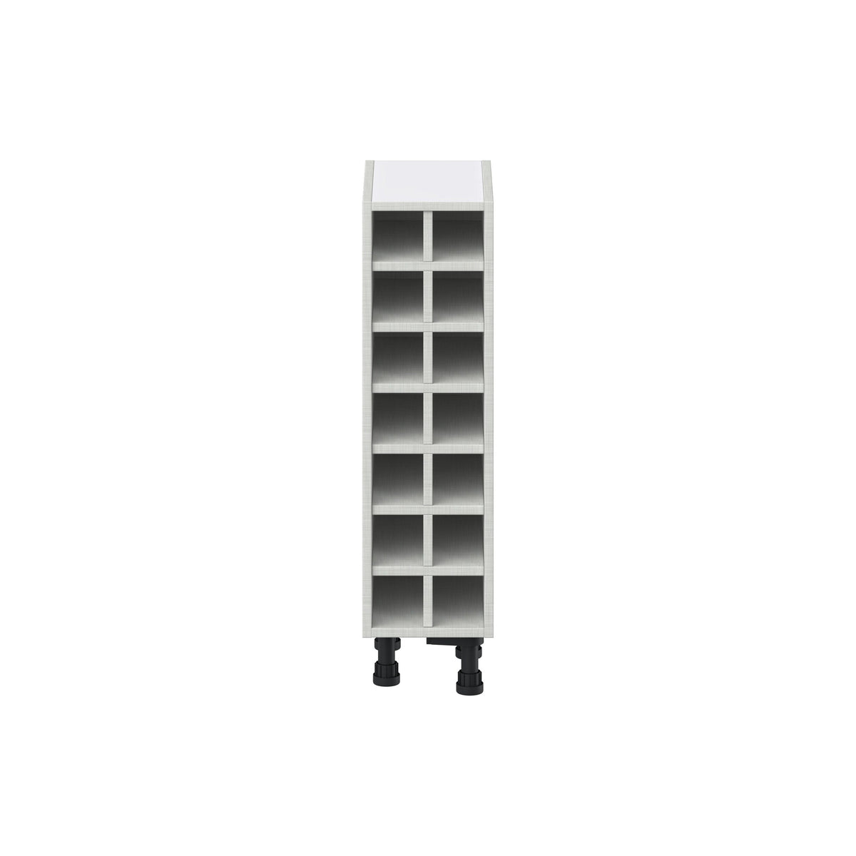 Hugo&Borg 14-Bottle Light Gray Mdf Wall-mounted Wine Cabinet