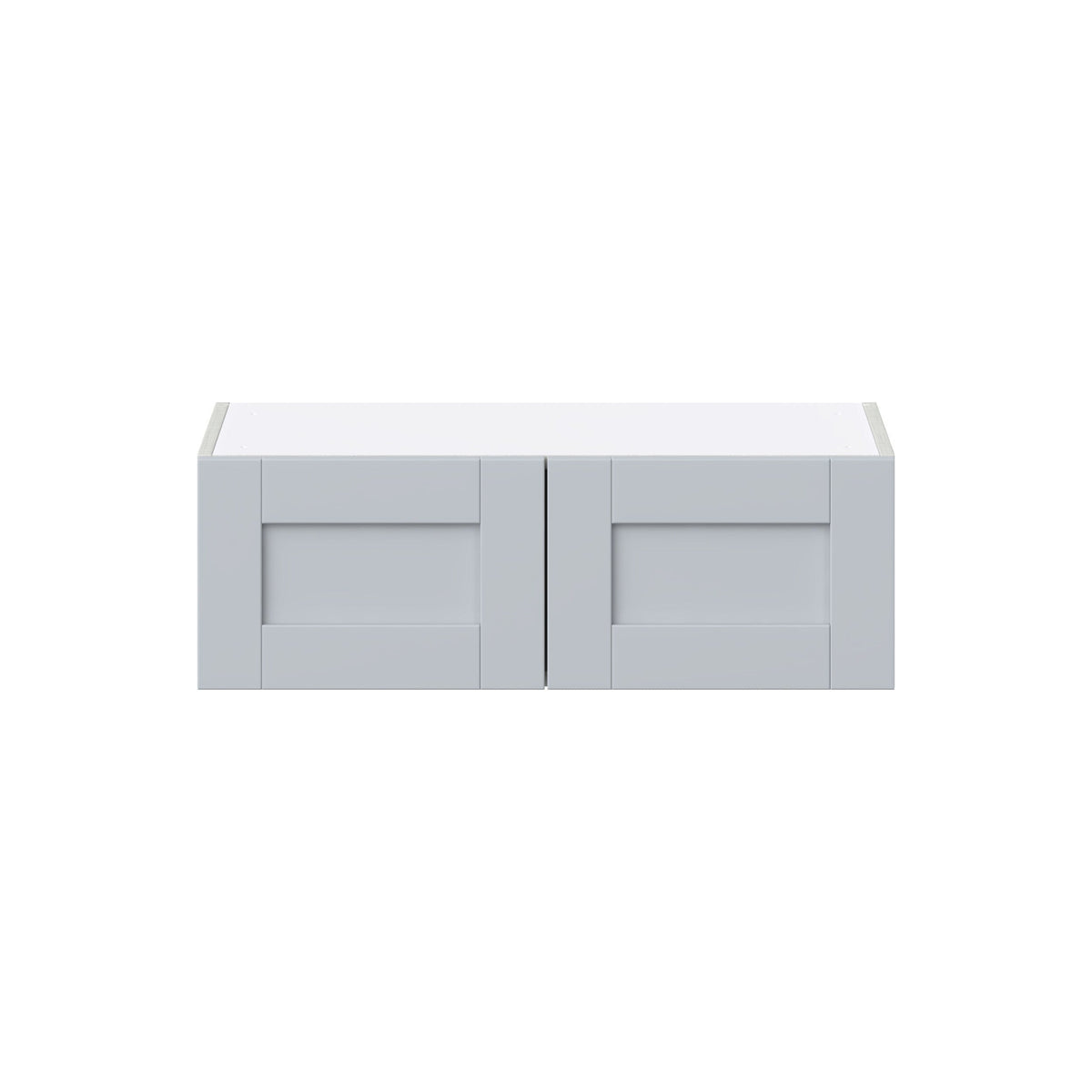 Hugo&Borg Charlesberg 30-in W x 10-in H x 14-in D Gray Wall Fully Assembled Cabinet (Flat Panel Shaker Door Style)