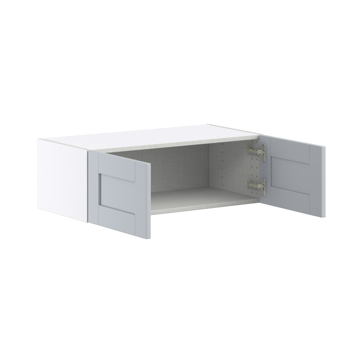 Hugo&Borg Charlesberg 30-in W x 10-in H x 14-in D Gray Wall Fully Assembled Cabinet (Flat Panel Shaker Door Style)