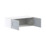 Hugo&Borg Charlesberg 30-in W x 10-in H x 14-in D Gray Wall Fully Assembled Cabinet (Flat Panel Shaker Door Style)