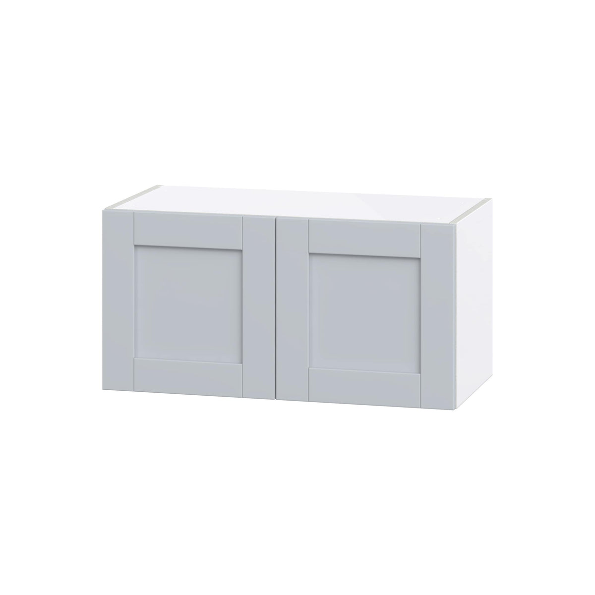 Hugo&Borg Charlesberg 30-in W x 15-in H x 14-in D Gray Wall Fully Assembled Cabinet (Flat Panel Shaker Door Style)