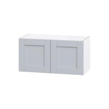 Hugo&Borg Charlesberg 30-in W x 15-in H x 14-in D Gray Wall Fully Assembled Cabinet (Flat Panel Shaker Door Style)