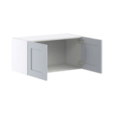 Hugo&Borg Charlesberg 30-in W x 15-in H x 14-in D Gray Wall Fully Assembled Cabinet (Flat Panel Shaker Door Style)